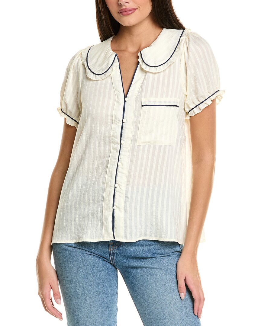 CELESTINE SEI Рубашка с воротником Питер Пэн, белый
CELESTINE SEI Рубашка с воротником Питер Пэн, белый