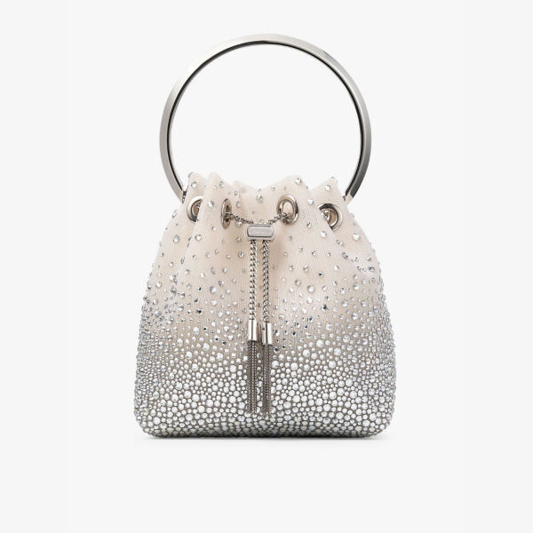 Сумка-Ведро Bon Bon из сетчатой ткани, украшенная кристаллами Jimmy Choo, белый
Сумка-Ведро Bon Bon из сетчатой ткани, украшенная кристаллами Jimmy Choo, белый