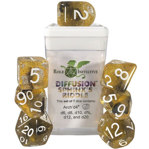 Аксессуары Role 4 Initiative R4I Dice w/ Arch'd4: Diffusion - Sphinx's Riddle w/ White (7)
Аксессуары Role 4 Initiative R4I Dice w/ Arch'd4: Diffusion - Sphinx's Riddle w/ White (7)