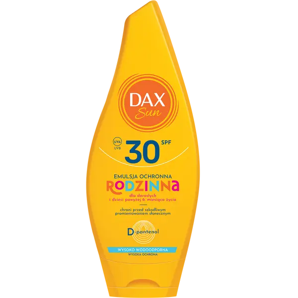 Семейная защитная эмульсия с spf30, 250 мл Dax Sun
Семейная защитная эмульсия с spf30, 250 мл Dax Sun