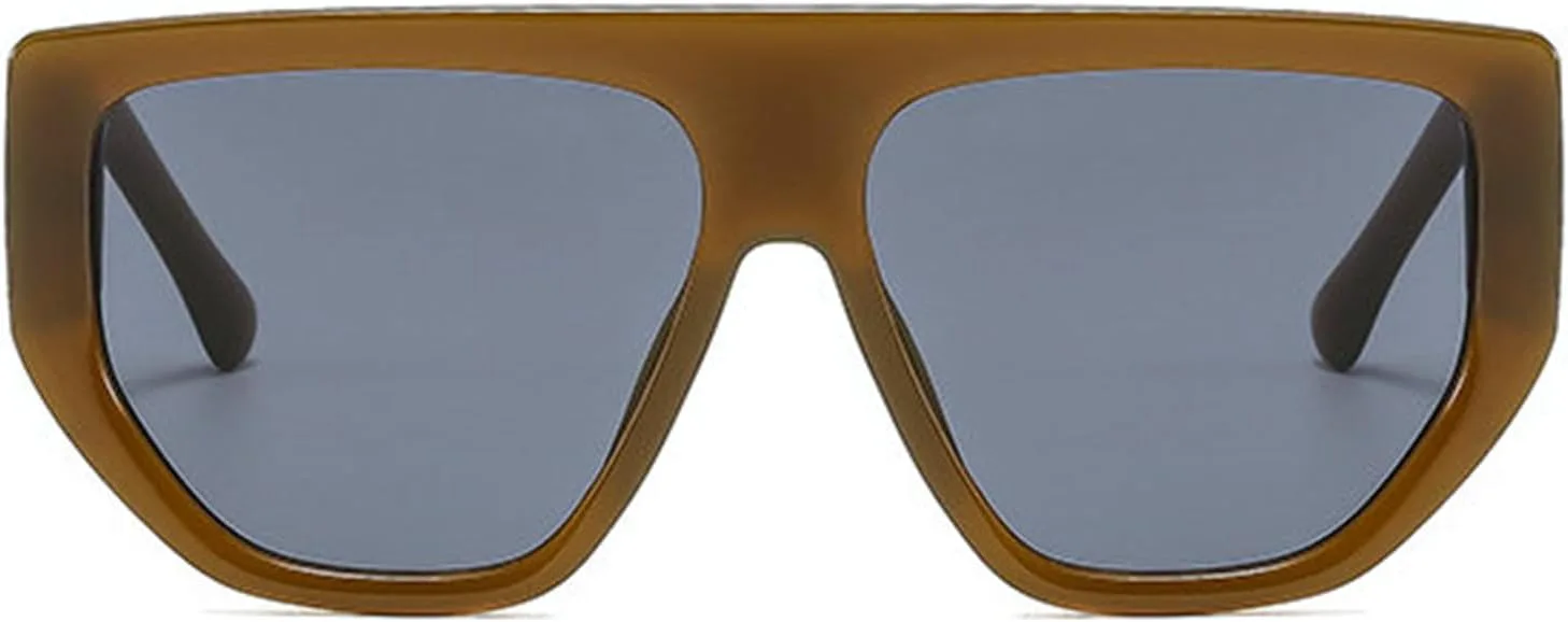 Willochra Модные солнцезащитные очки-пилот для женщин, толстые, с плоской верхней частью, стильные, квадратные, винтажные, с защитой от УФ-излучения UV400, C2
Willochra Модные солнцезащитные очки-пилот для женщин, толстые, с плоской верхней частью, стильные, квадратные, винтажные, с защитой от УФ-излучения UV400, C2