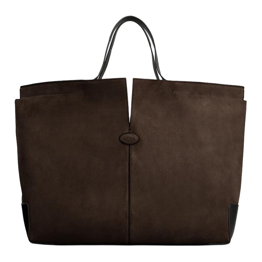 TOD'S Сумка-шоппер из замши и телячьей кожи большая мужская коричневая и черная
TOD'S Сумка-шоппер из замши и телячьей кожи большая мужская коричневая и черная