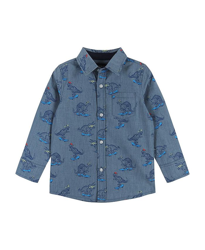 Рубашка для скейтбординга Dino Chambray на пуговицах для мальчиков - Little Kid, Big Kid Andy & Evan, синий
Рубашка для скейтбординга Dino Chambray на пуговицах для мальчиков - Little Kid, Big Kid Andy & Evan, синий