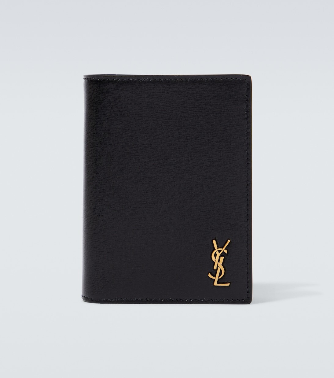 Кожаный кошелек Tiny Cassandre Saint Laurent, черный
Кожаный кошелек Tiny Cassandre Saint Laurent, черный