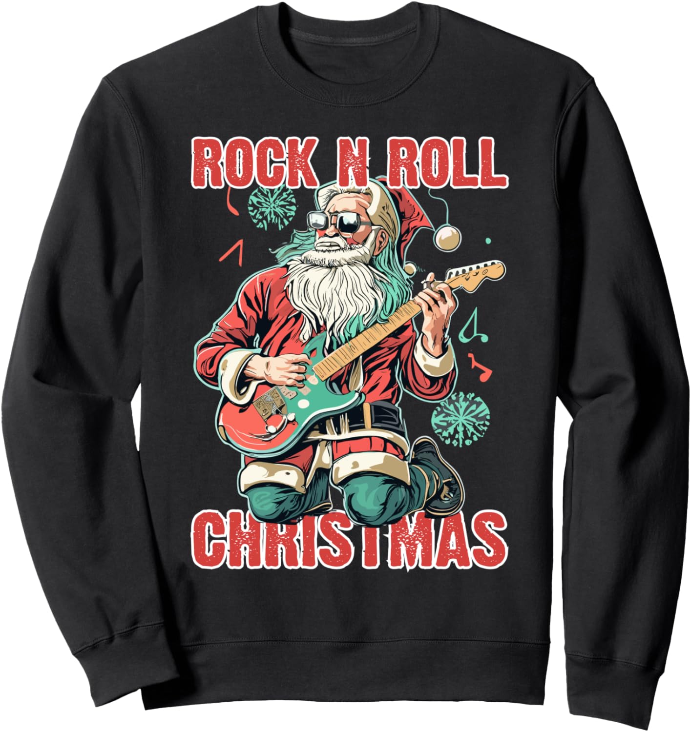 Рождественская толстовка с изображением Санта-Клауса в стиле рок-н-ролл и играющего на гитаре Rock N Roll Christmas Gifts, черный
Рождественская толстовка с изображением Санта-Клауса в стиле рок-н-ролл и играющего на гитаре Rock N Roll Christmas Gifts, черный