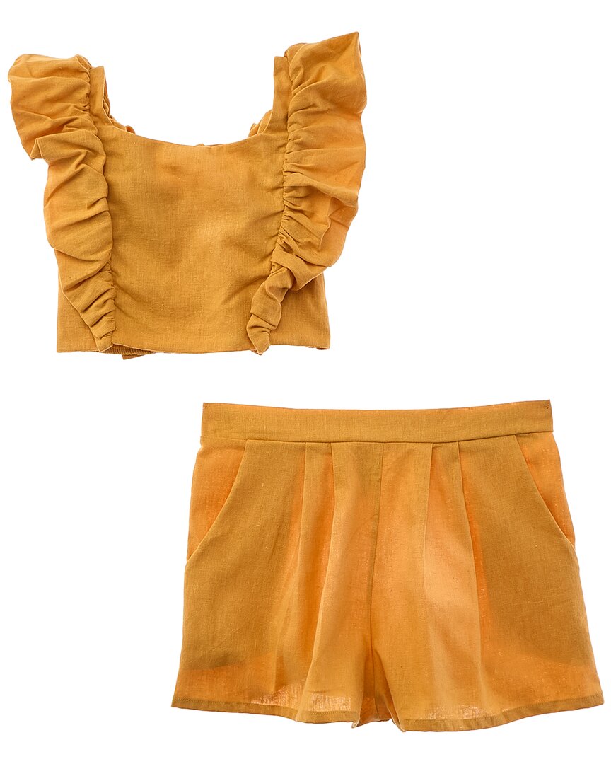 Короткий комплект Little Peixoto Jocelyn, желтый 
Короткий комплект Little Peixoto Jocelyn, желтый