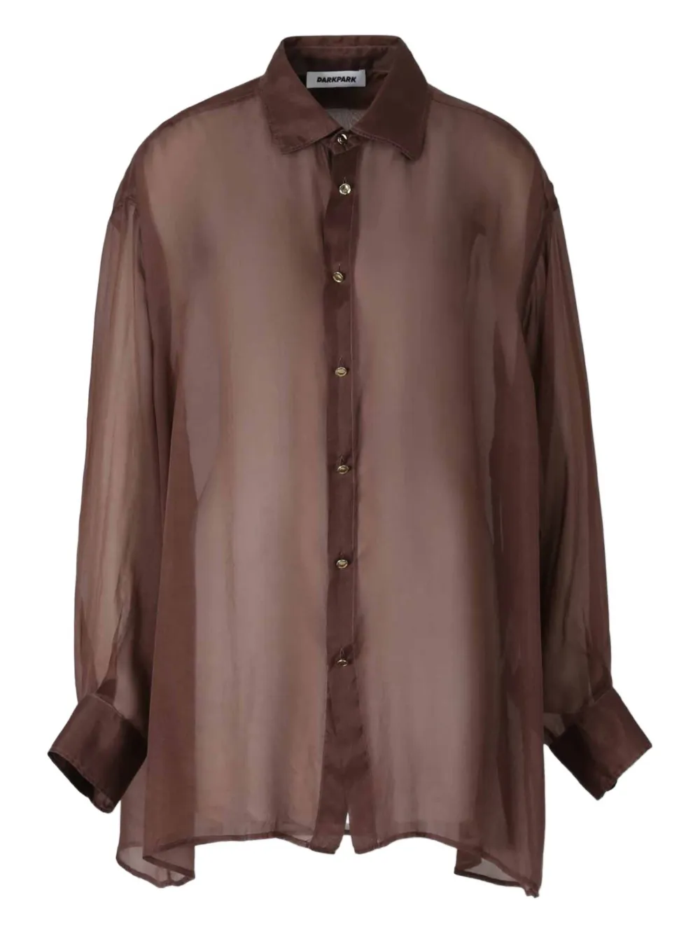 Блузка с застежками на манжетах Darkpark, коричневый
Блузка с застежками на манжетах Darkpark, коричневый
