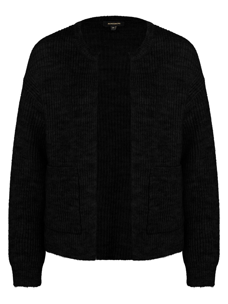 Вязаный кардиган MORE & MORE, пятнистый черный 
Вязаный кардиган MORE & MORE, пятнистый черный