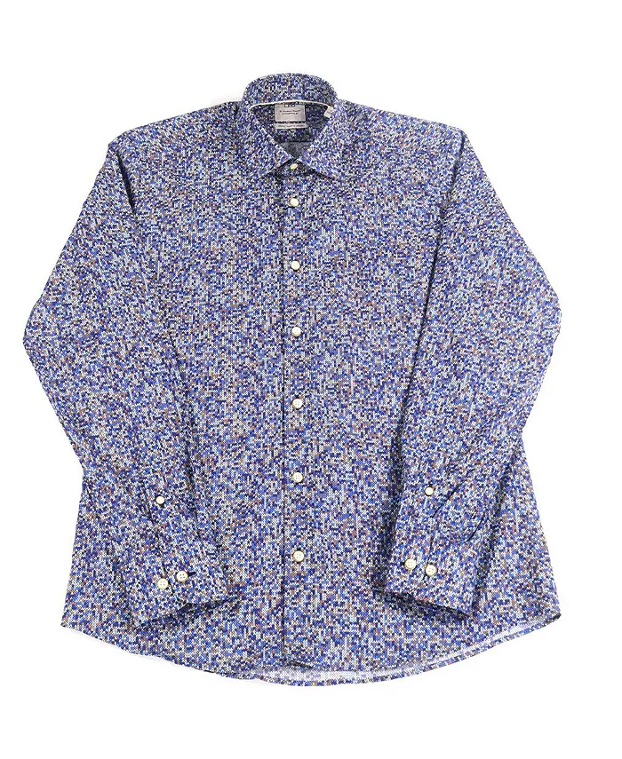 Мужская рубашка Leo Blue с даггерным принтом Luchiano Visconti, синий
Мужская рубашка Leo Blue с даггерным принтом Luchiano Visconti, синий