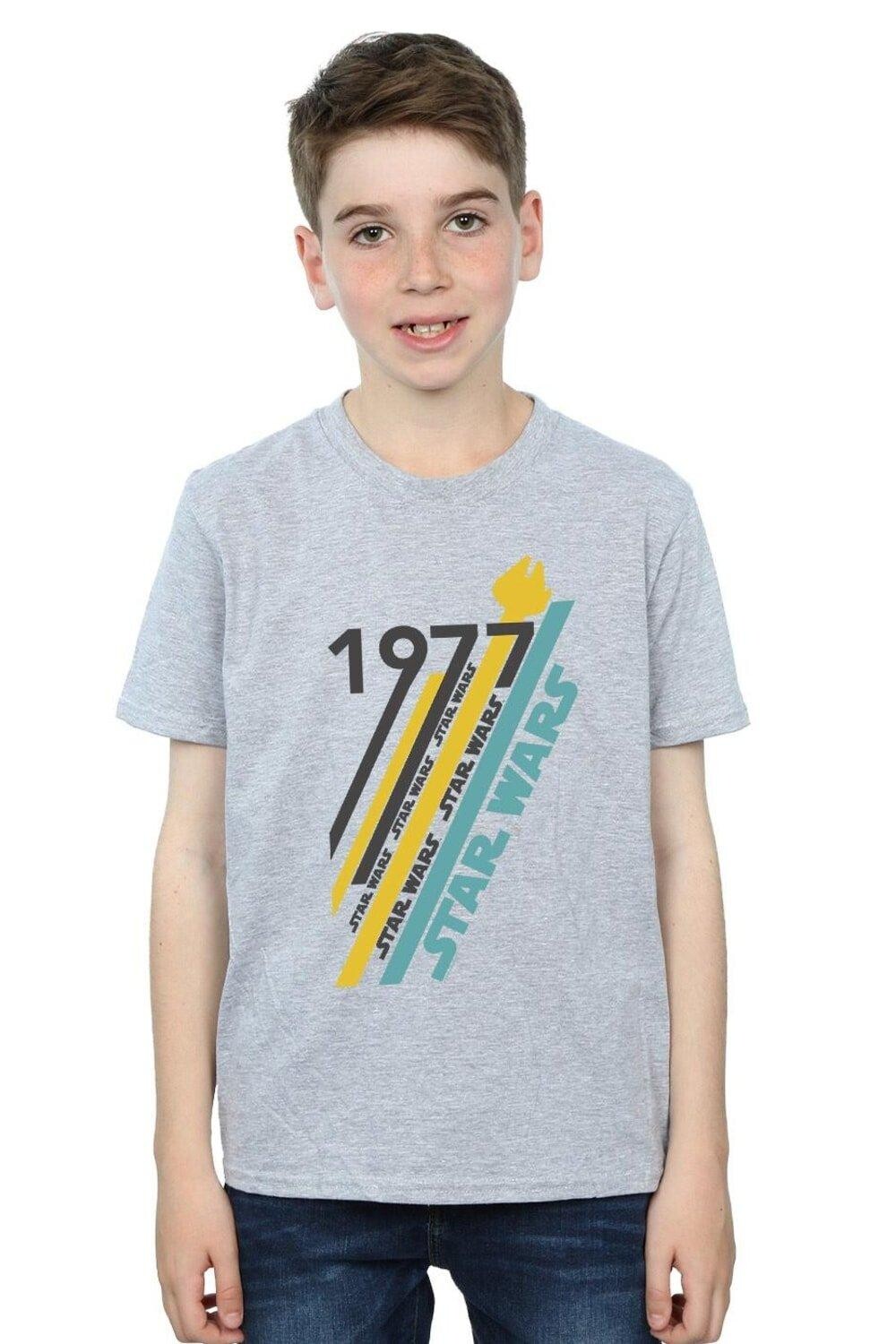 Футболка в стиле ретро «77 полосок» Star Wars, серый
Футболка в стиле ретро «77 полосок» Star Wars, серый