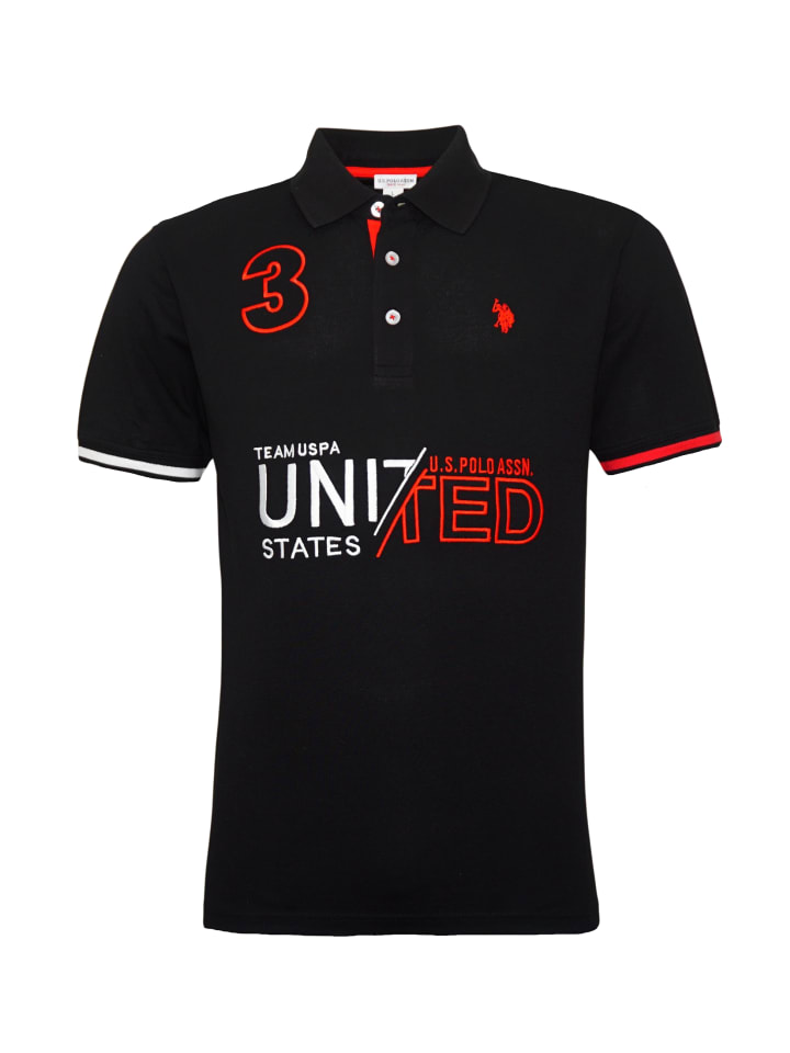 черная рубашка-поло U.S. Polo Assn.
черная рубашка-поло U.S. Polo Assn.