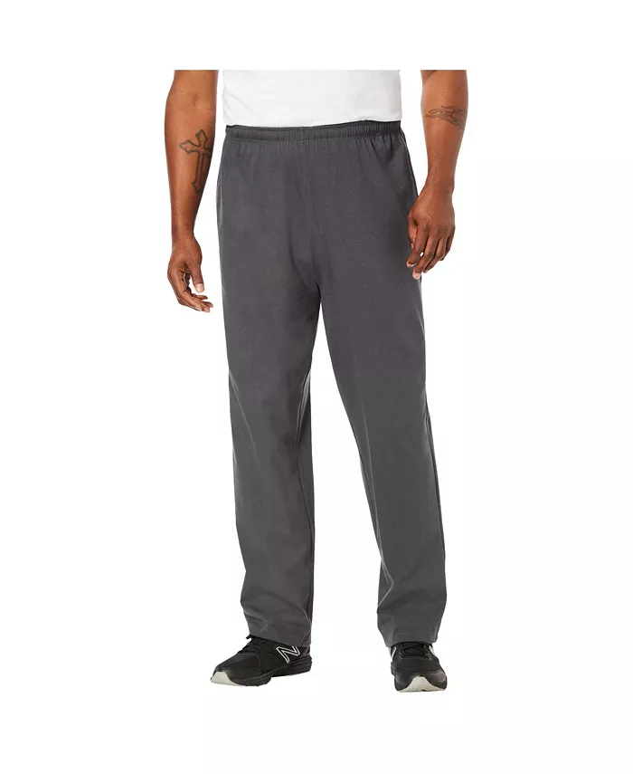 Мужские облегченные джерси спортивные штаны с открытым низом KingSize, серый 
Мужские облегченные джерси спортивные штаны с открытым низом KingSize, серый