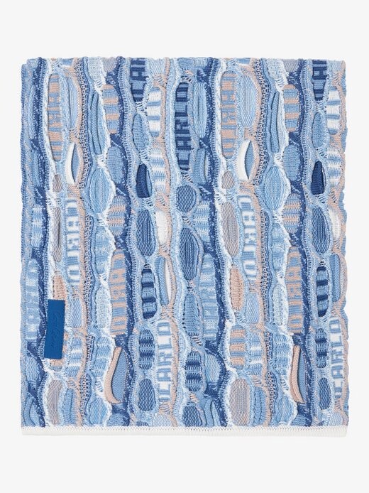 Розовый вязаный шарф Carlo Colucci, синий
Розовый вязаный шарф Carlo Colucci, синий