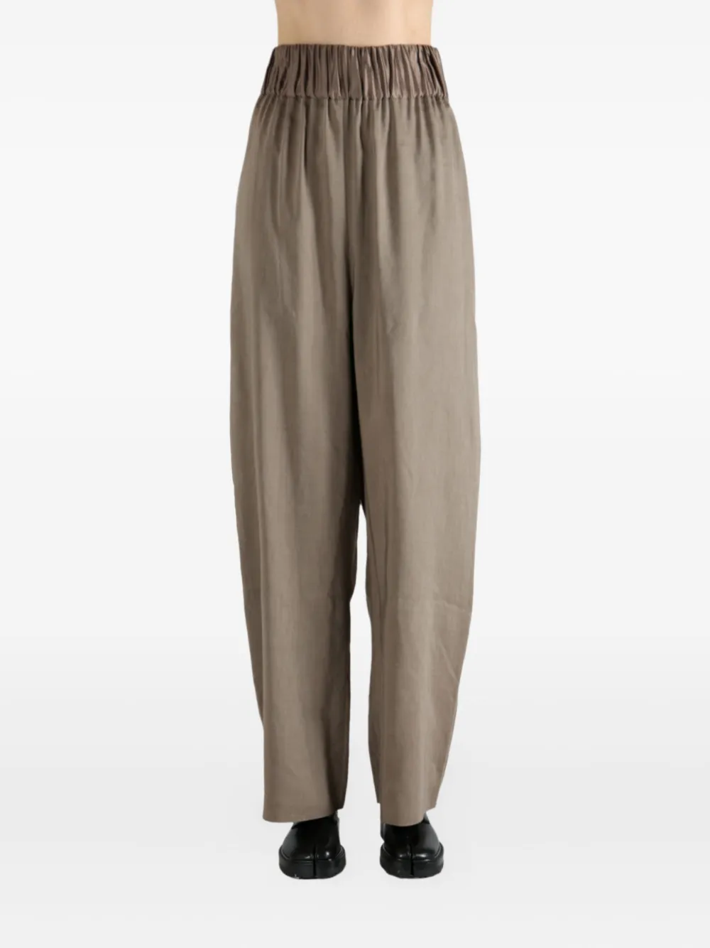 Блестящие брюки-палаццо с эластичным поясом Cortana, коричневый
Блестящие брюки-палаццо с эластичным поясом Cortana, коричневый