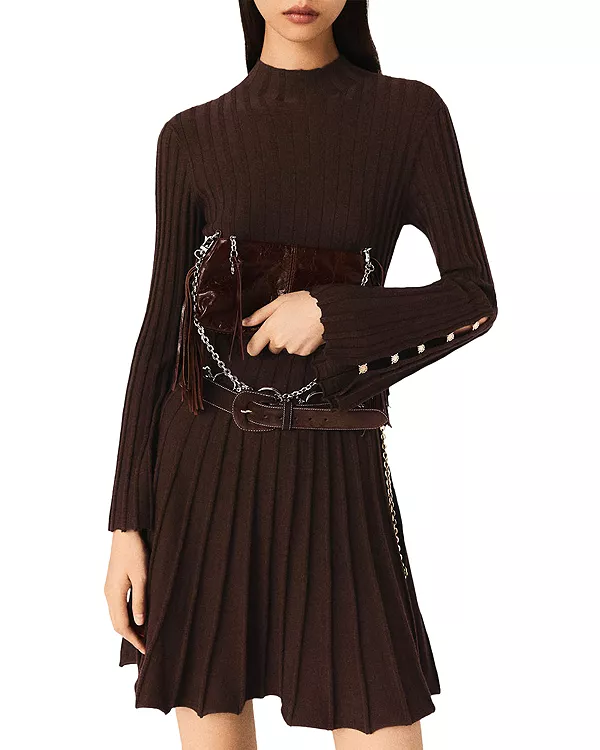 Плиссированное платье Раффи Maje, коричневый
Плиссированное платье Раффи Maje, коричневый