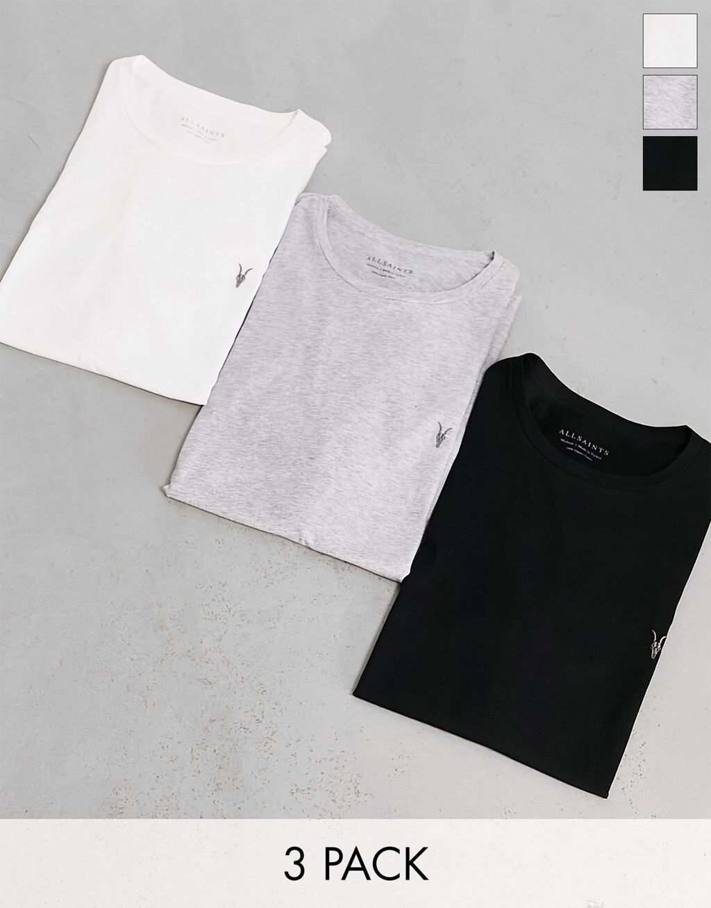 Набор разноцветных футболок AllSaints Tonic из трех штук
Набор разноцветных футболок AllSaints Tonic из трех штук