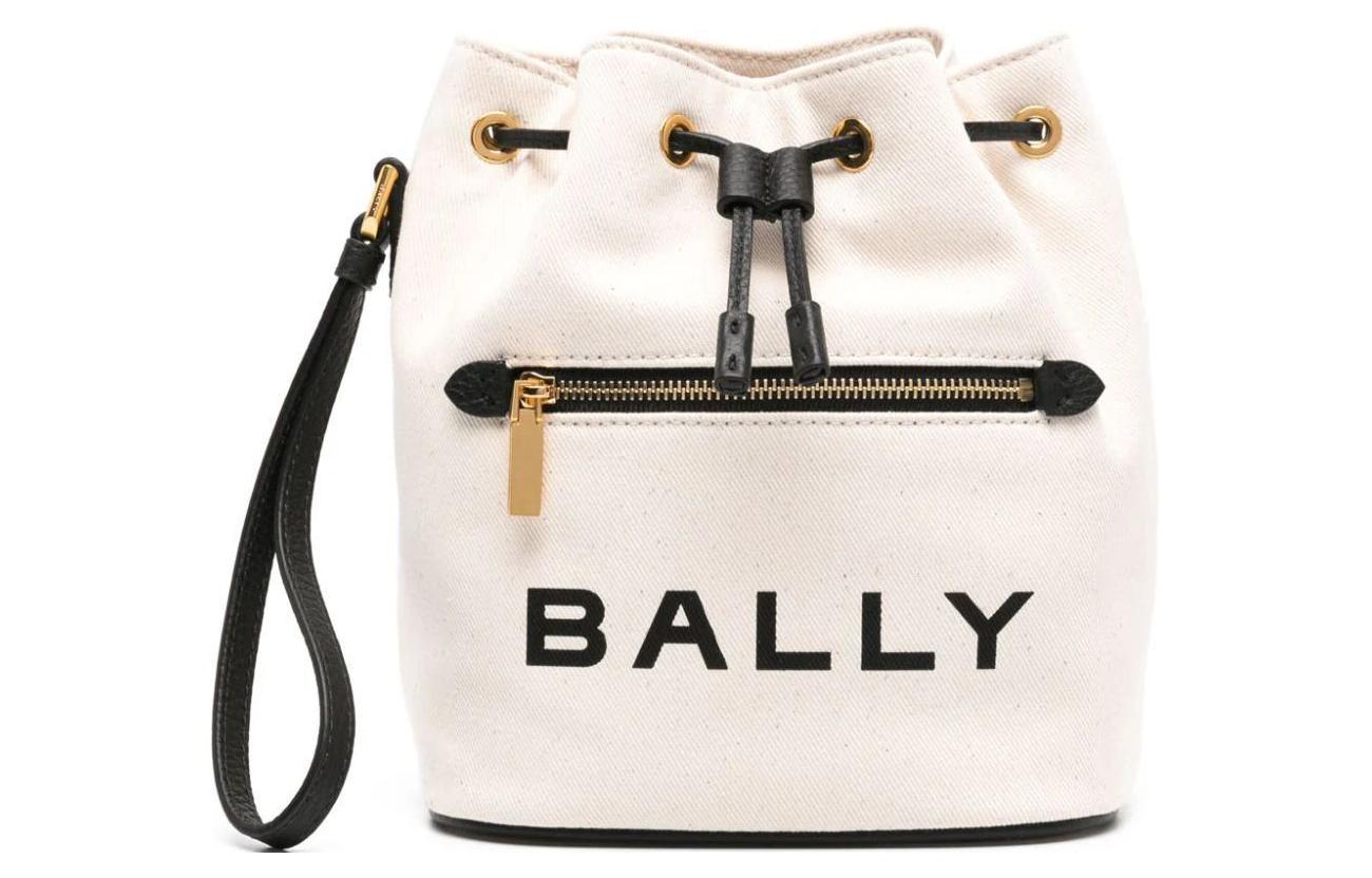 BALLY Холщовая сумка-ведро Bar Canvas
BALLY Холщовая сумка-ведро Bar Canvas