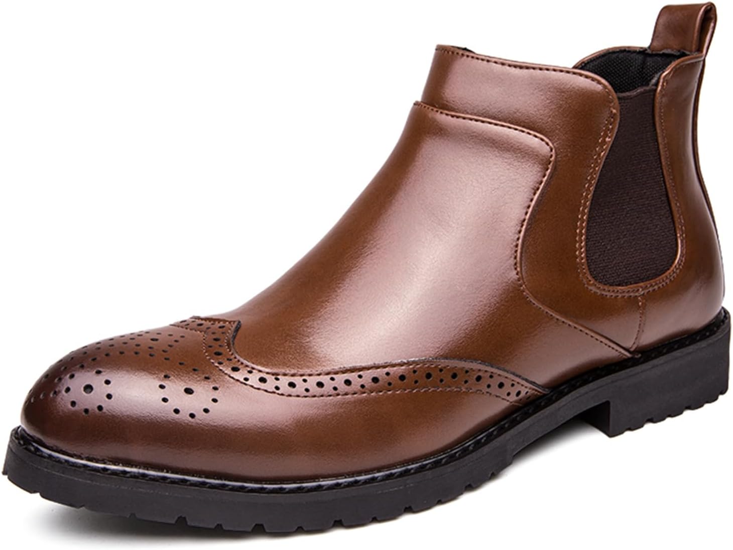 Мужские классические ботинки-броги челси из натуральной кожи Houdbdol, коричневый
Мужские классические ботинки-броги челси из натуральной кожи Houdbdol, коричневый