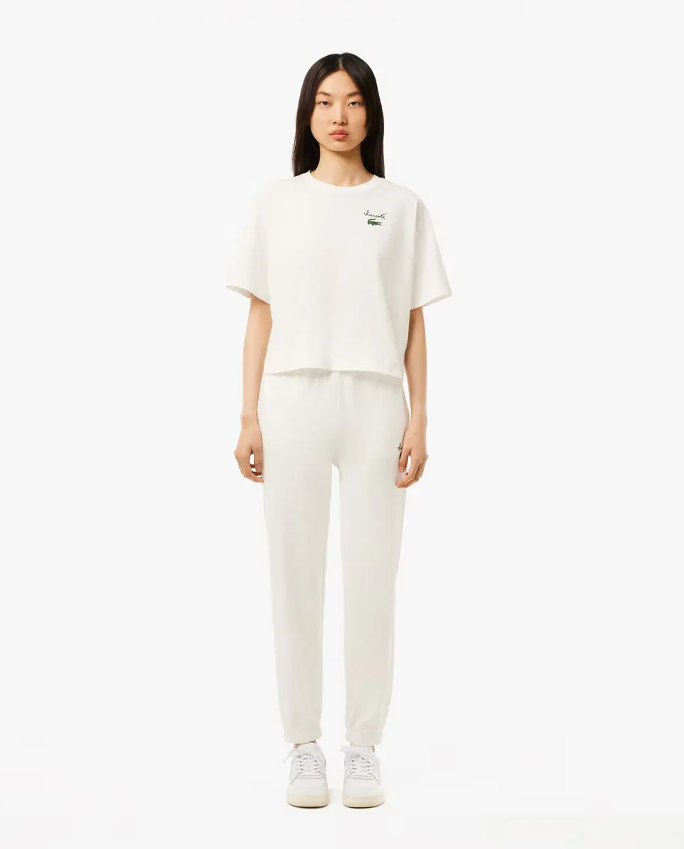 Женские спортивные брюки с логотипом Lacoste, белый
Женские спортивные брюки с логотипом Lacoste, белый