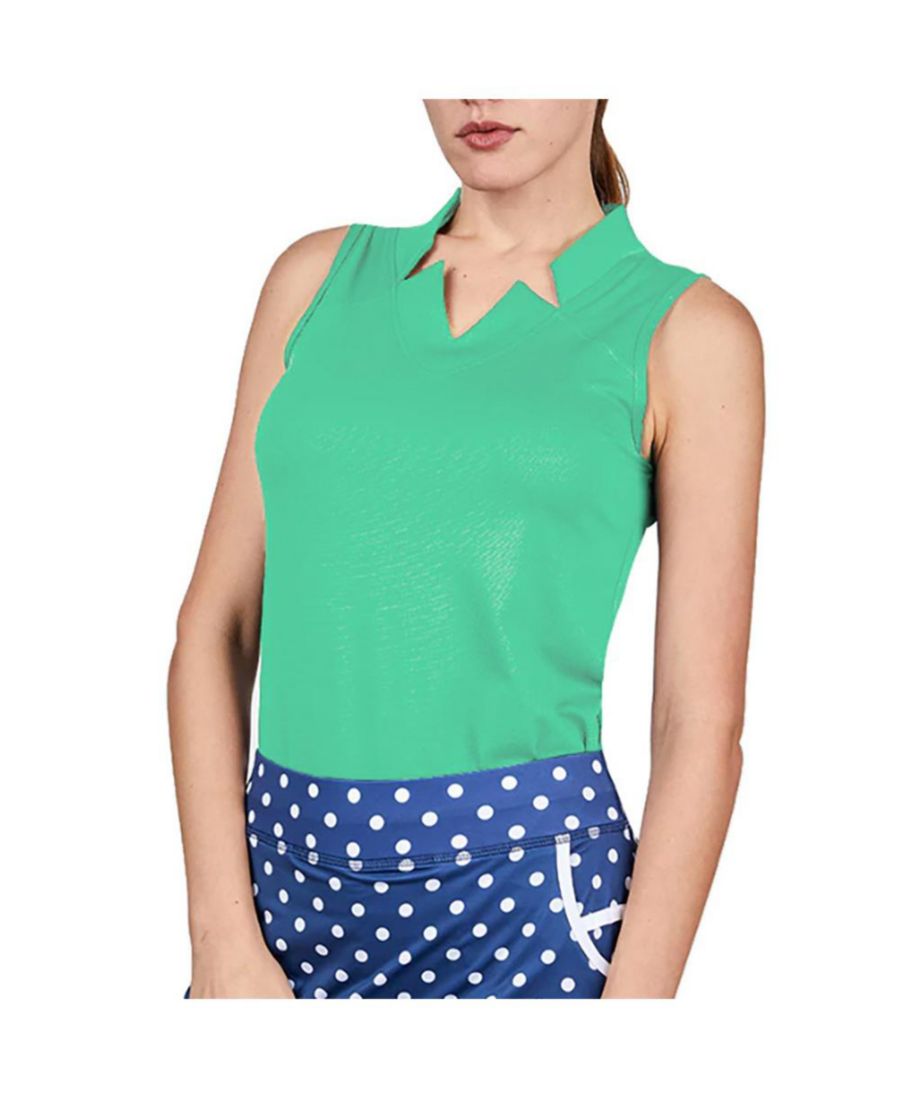 Женская гольф-рубашка без рукавов в цветах для гольфа Sofibella, Sprout
Женская гольф-рубашка без рукавов в цветах для гольфа Sofibella, Sprout