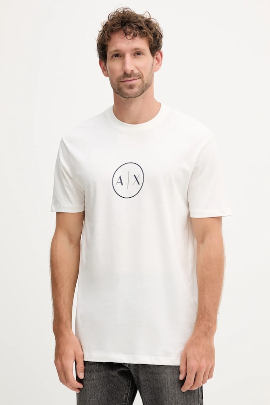 Хлопковая футболка Armani Exchange, бежевый
Хлопковая футболка Armani Exchange, бежевый