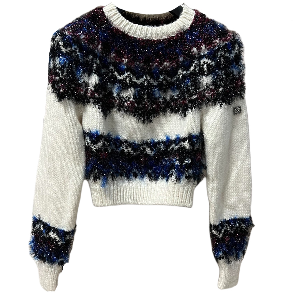 CHANEL Свитер женский черно-белый
CHANEL Свитер женский черно-белый