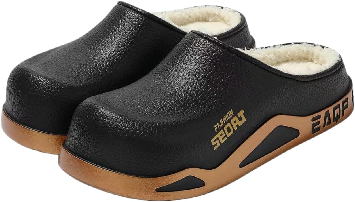 Зимние теплые водонепроницаемые хлопковые тапочки для дома и улицы - противоскользящие, износостойкие, легкие и удобные - подходят для использования на улице и дома Fmshi, черный
Зимние теплые водонепроницаемые хлопковые тапочки для дома и улицы - противоскользящие, износостойкие, легкие и удобные - подходят для использования на улице и дома Fmshi, черный