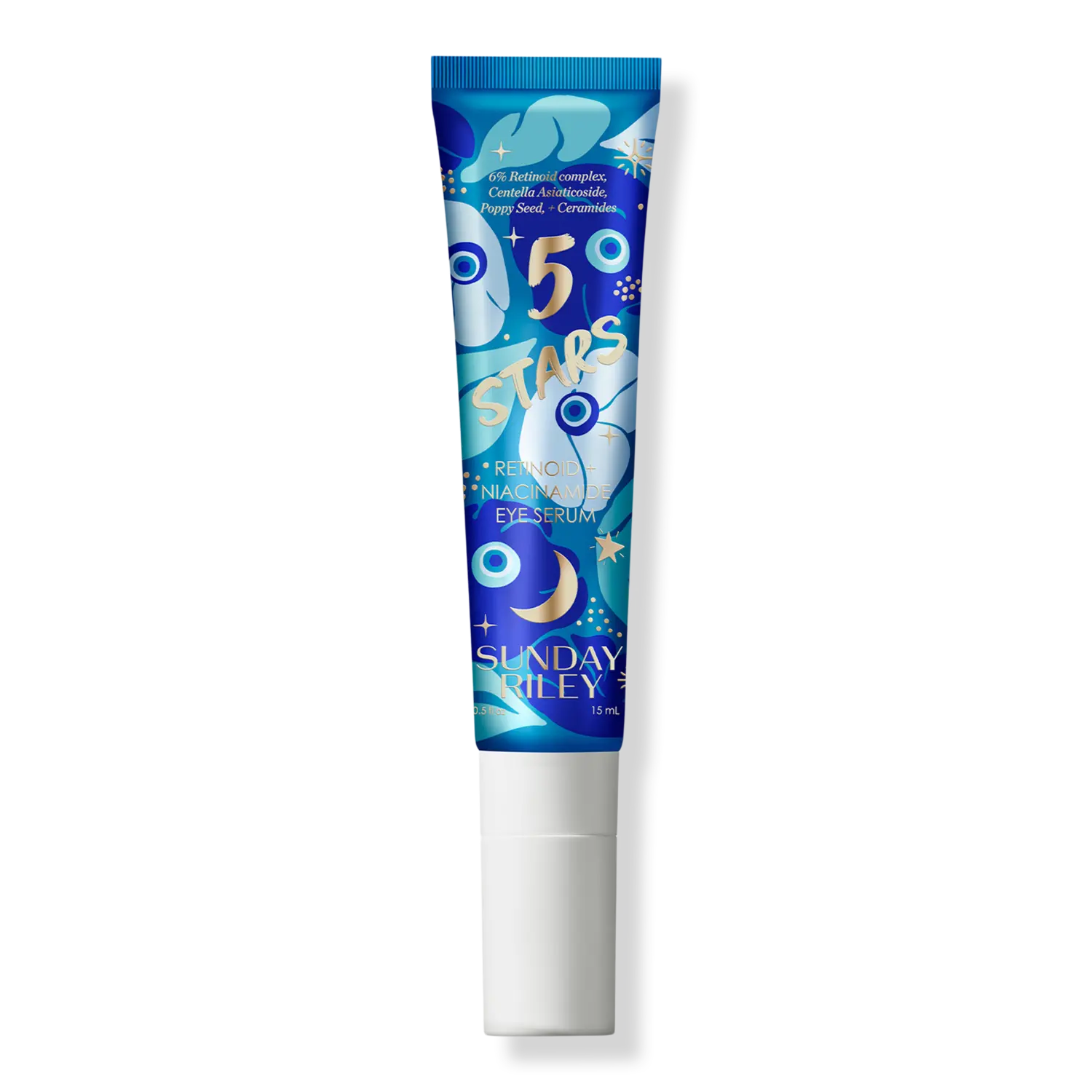 Сыворотка для глаз с ретиноидами и ниацинамидом 5 звезд SUNDAY RILEY, 0.5 oz
Сыворотка для глаз с ретиноидами и ниацинамидом 5 звезд SUNDAY RILEY, 0.5 oz