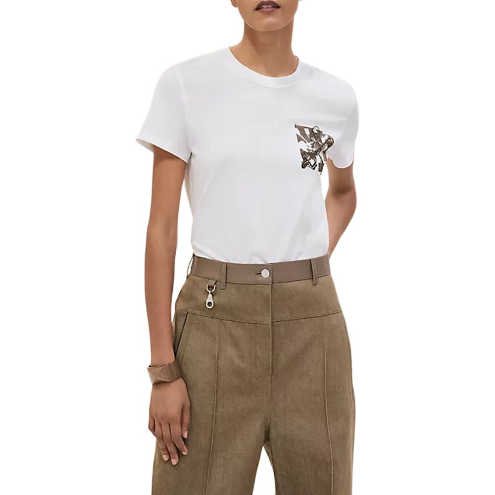 HERMES Обычная футболка женская белая, Белый, HERMES Обычная футболка женская белая
HERMES Обычная футболка женская белая, Белый, HERMES Обычная футболка женская белая