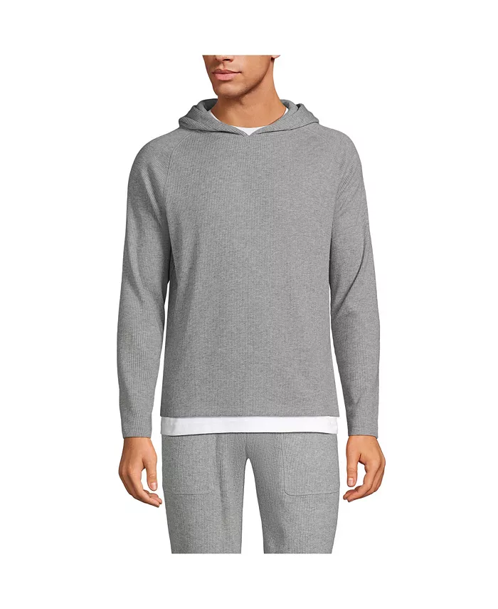 Мужская худи из ребристой ткани с начесом Lands' End, серый
Мужская худи из ребристой ткани с начесом Lands' End, серый