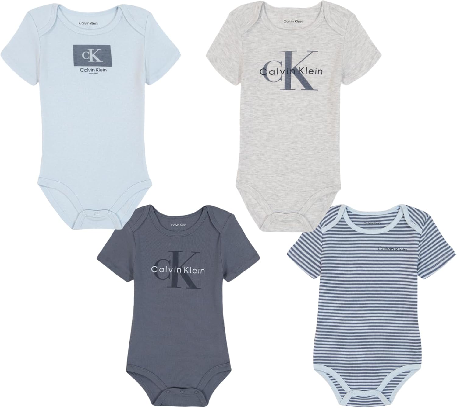 Комплект из 4 боди Calvin Klein для мальчиков, Flint Stone/Plein Air/White Heather
Комплект из 4 боди Calvin Klein для мальчиков, Flint Stone/Plein Air/White Heather