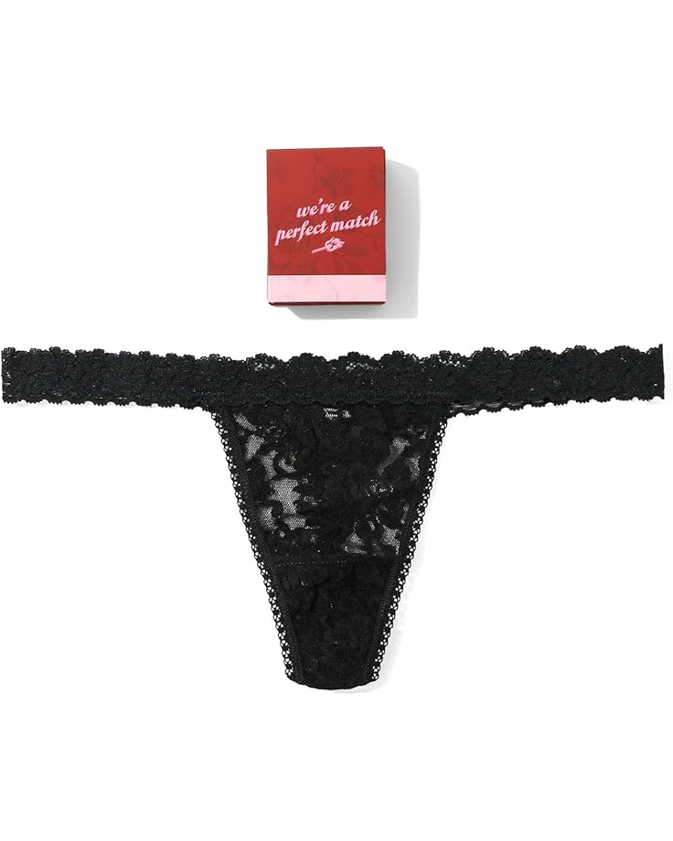 Женские трусики-стринги Hanky Panky Signature Lace Matchbook, Black
Женские трусики-стринги Hanky Panky Signature Lace Matchbook, Black