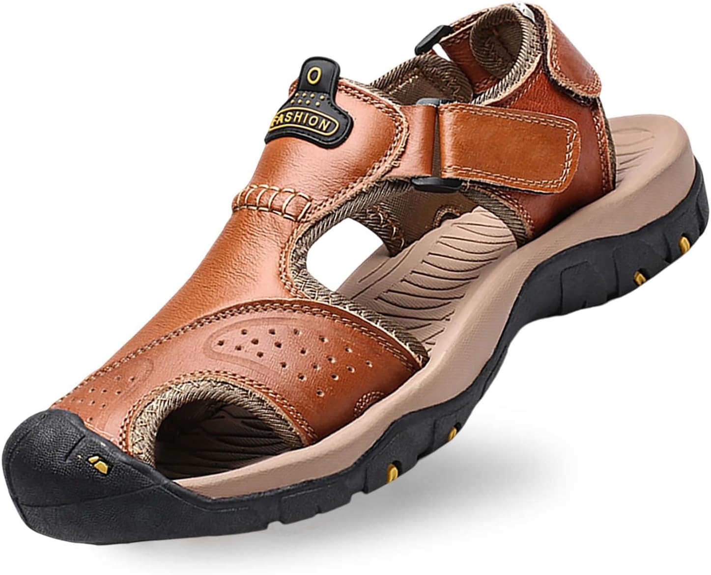 Мужские летние кожаные сандалии, удобные, дышащие, с легкой подошвой, для прогулок на улице, повседневная легкая обувь Generic, коричневый
Мужские летние кожаные сандалии, удобные, дышащие, с легкой подошвой, для прогулок на улице, повседневная легкая обувь Generic, коричневый