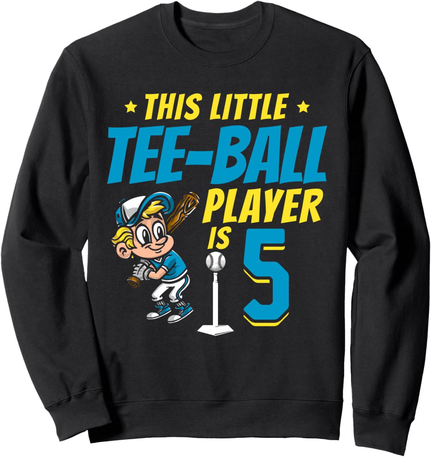 Толстовка для вечеринки в стиле ти-бола на 5-й день рождения 5Th Birthday Party Tee-Ball Player, черный
Толстовка для вечеринки в стиле ти-бола на 5-й день рождения 5Th Birthday Party Tee-Ball Player, черный