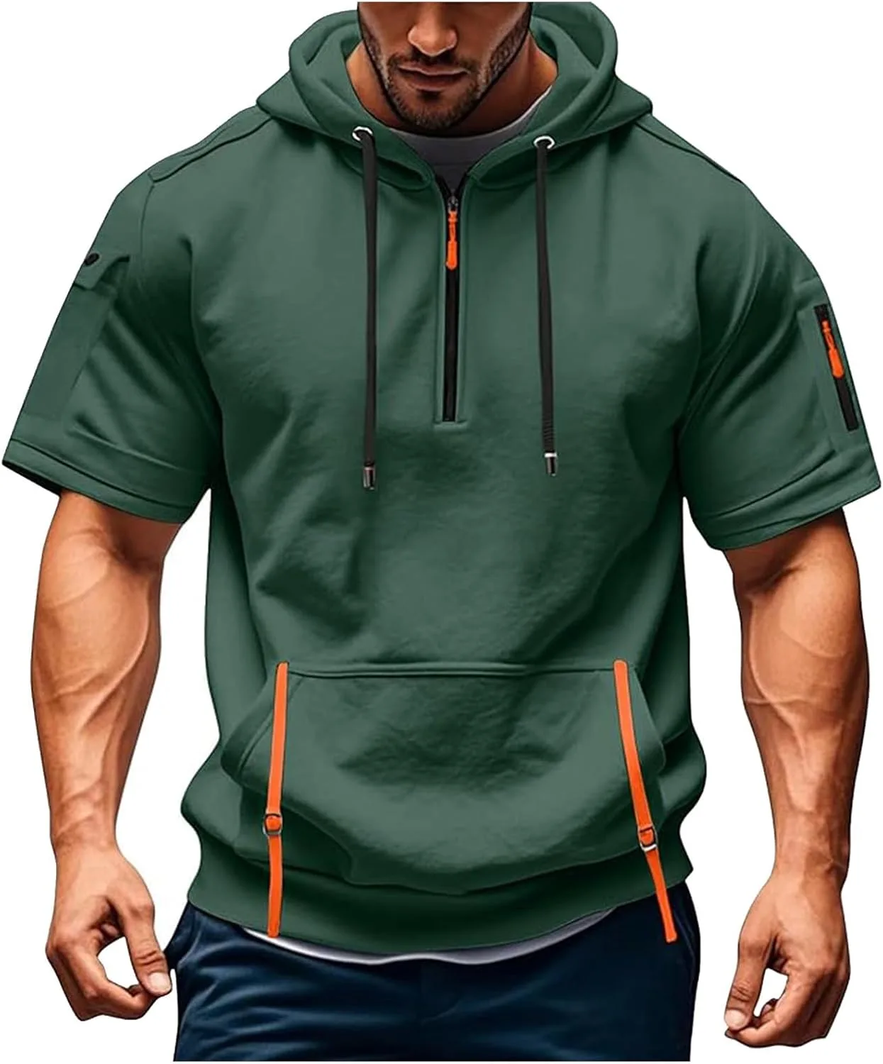 Мужская худи с коротким рукавом
Мужская худи с коротким рукавом