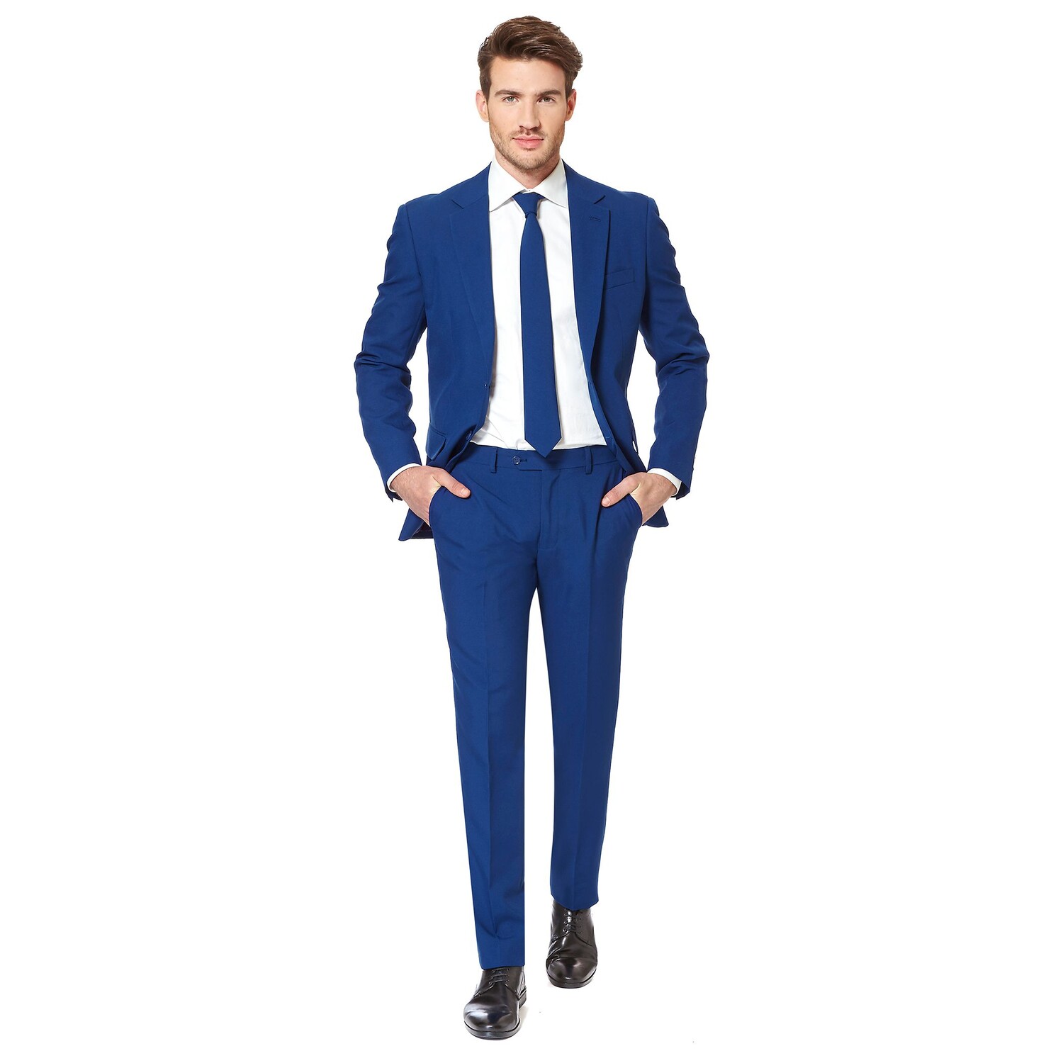 Мужской однотонный костюм и галстук Slim Fit OppoSuits, синий
Мужской однотонный костюм и галстук Slim Fit OppoSuits, синий