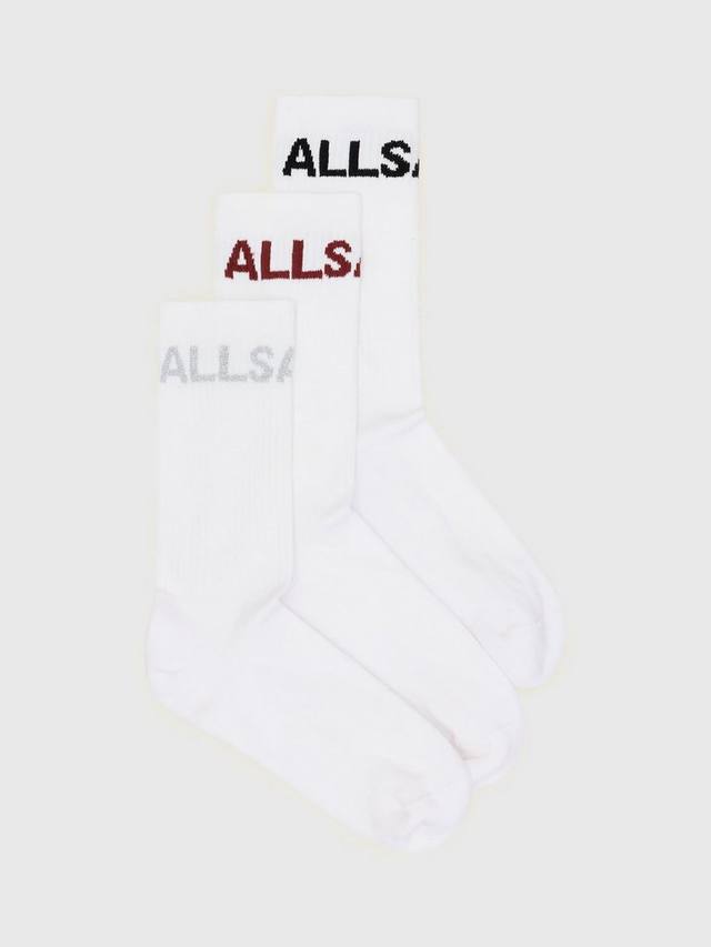 Носки с логотипом из хлопковой смеси AllSaints, Pack of 3, White/Multi
Носки с логотипом из хлопковой смеси AllSaints, Pack of 3, White/Multi