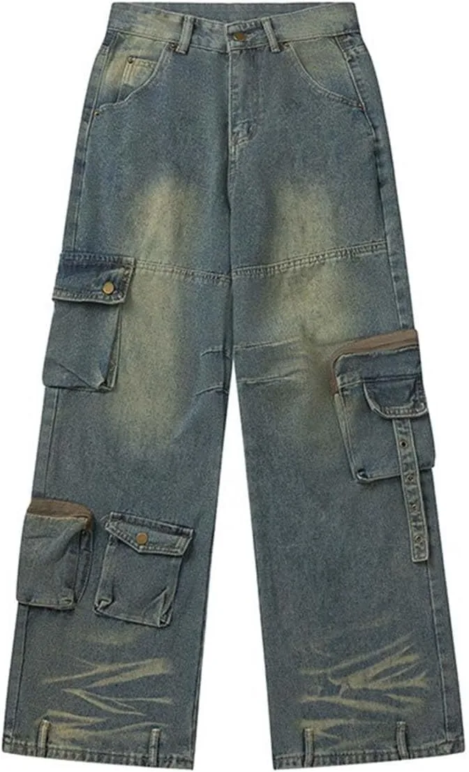 Женские багги карго джинсы Y2K с множеством карманов MLAFE
Женские багги карго джинсы Y2K с множеством карманов MLAFE