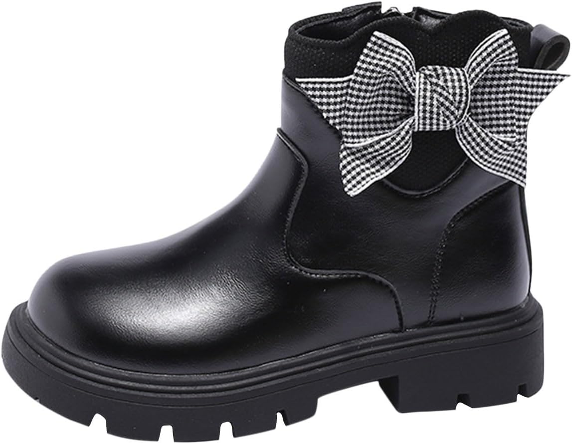 Детские ботильоны для девочек с бантиками, кожзаменитель, ботинки на молнии с утолщенной подошвой, короткие ботинки, 4-11 лет Zzalalana, Black
Детские ботильоны для девочек с бантиками, кожзаменитель, ботинки на молнии с утолщенной подошвой, короткие ботинки, 4-11 лет Zzalalana, Black