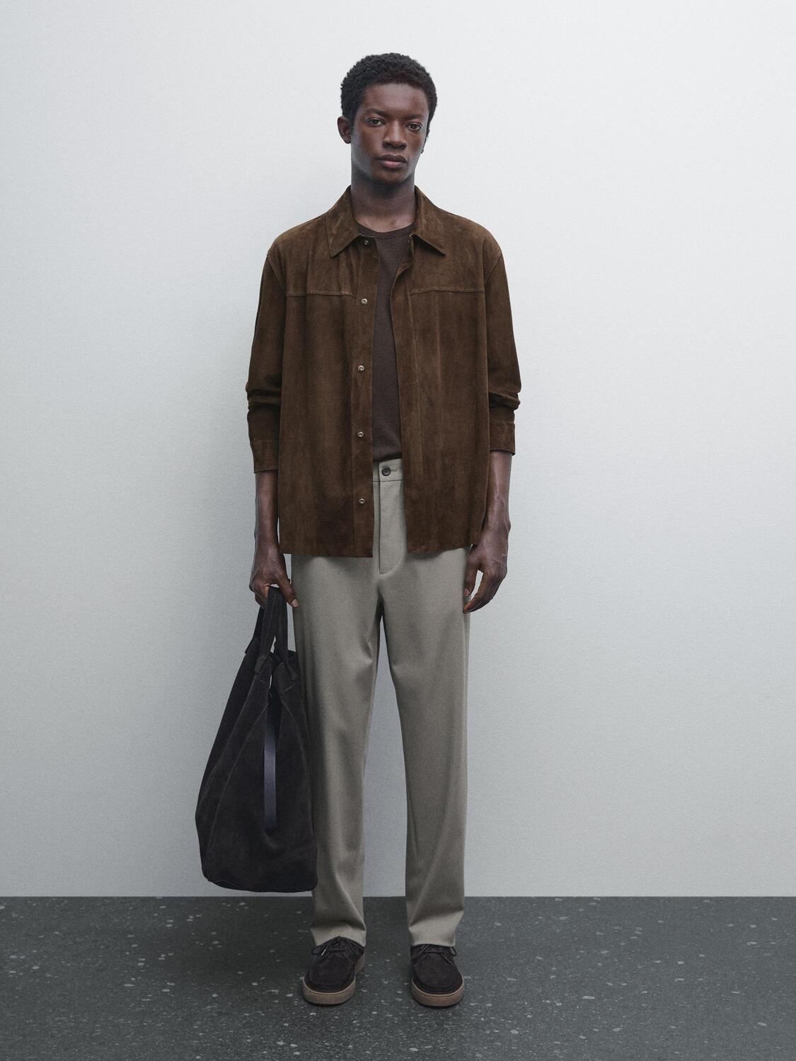 Полулегкие брюки из хлопковой смеси Massimo Dutti, Mole Brown
Полулегкие брюки из хлопковой смеси Massimo Dutti, Mole Brown