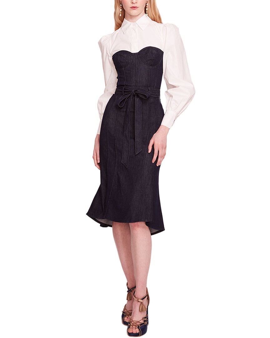 Платье миди Marchesa Notte, синий
Платье миди Marchesa Notte, синий