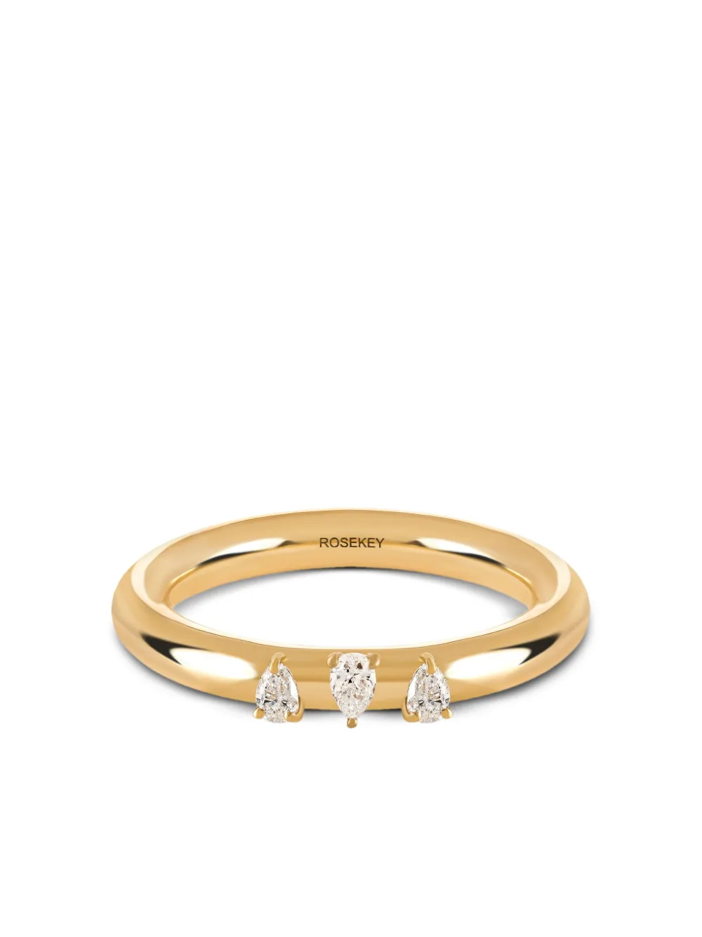 Кольцо Fairy из желтого золота с бриллиантами ROSEKEY, золотой