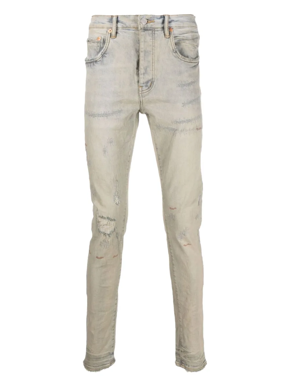 Джинсы с эффектом потертости Purple Brand, синий
Джинсы с эффектом потертости Purple Brand, синий