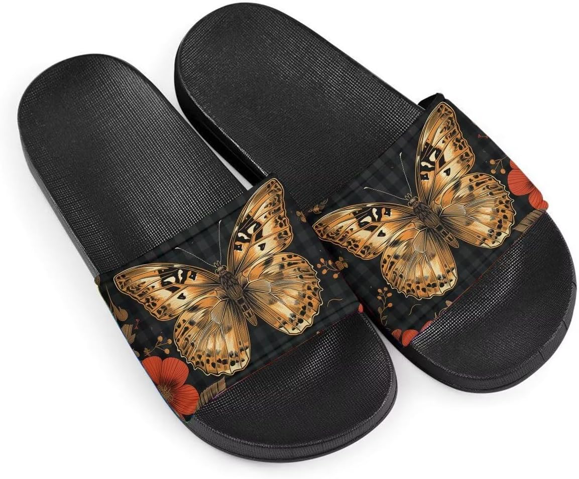 Женские сандалии Удобные легкие летние сандалии Нескользящие шлепанцы с узором бабочки Для пляжа, отеля, дома и улицы Getelinseng, золотой
Женские сандалии Удобные легкие летние сандалии Нескользящие шлепанцы с узором бабочки Для пляжа, отеля, дома и улицы Getelinseng, золотой