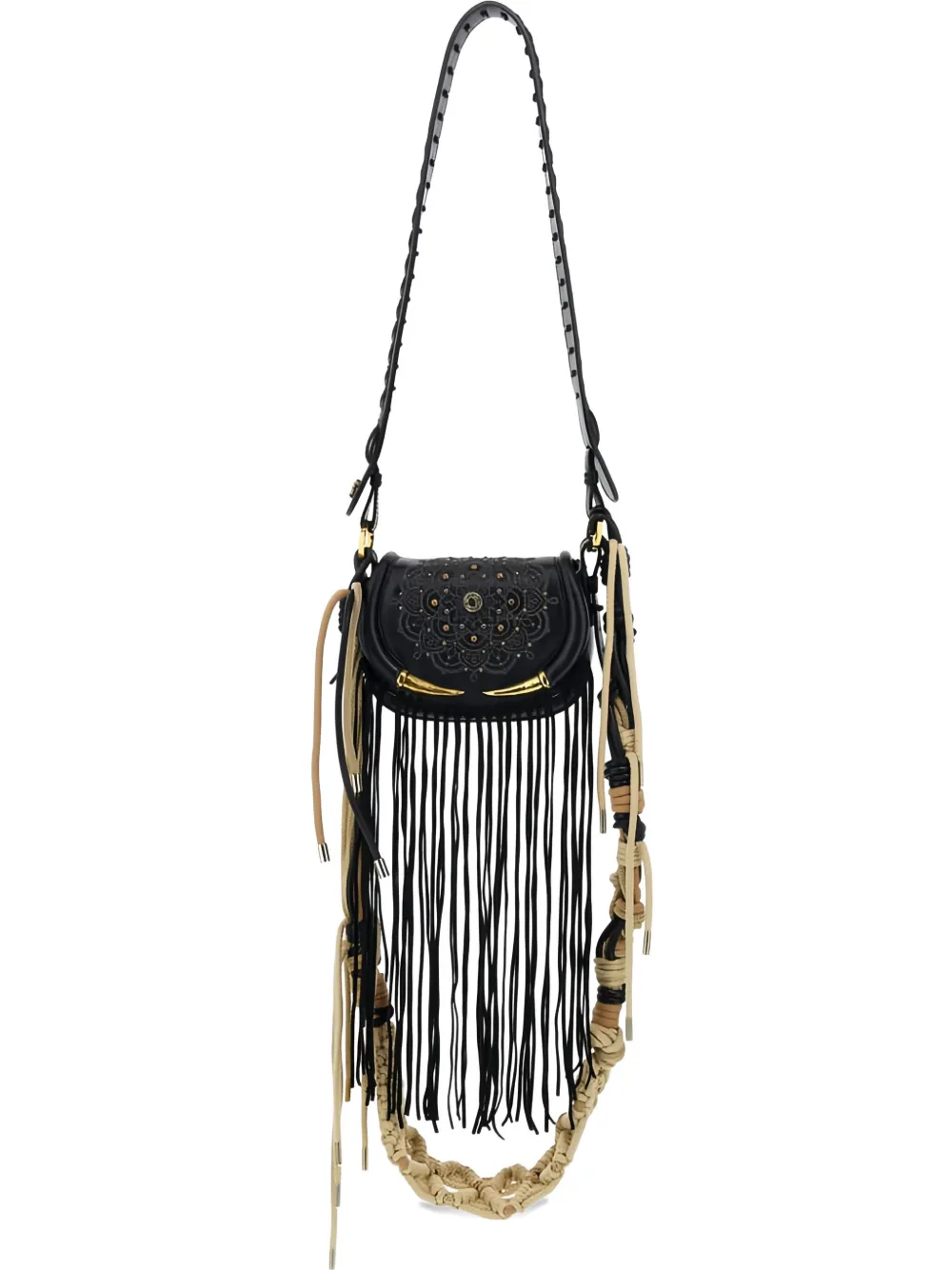 Сумка через плечо Fringe Fang Roberto Cavalli, черный
Сумка через плечо Fringe Fang Roberto Cavalli, черный