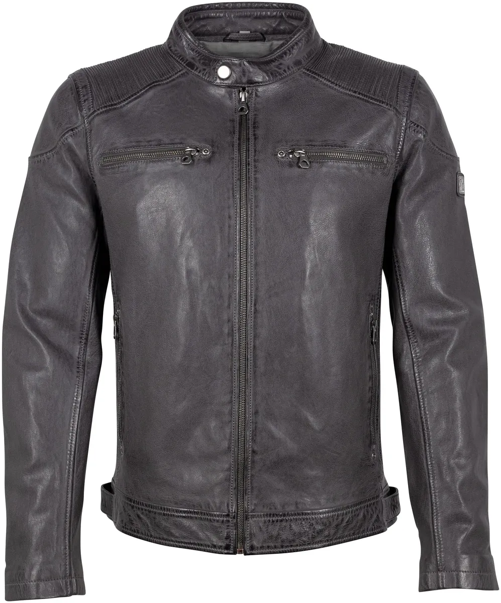 Цыганская кожаная куртка "GMDerran", на молнии, карманы на молнии, воротник стойка Gipsy, антрацит
Цыганская кожаная куртка "GMDerran", на молнии, карманы на молнии, воротник стойка Gipsy, антрацит