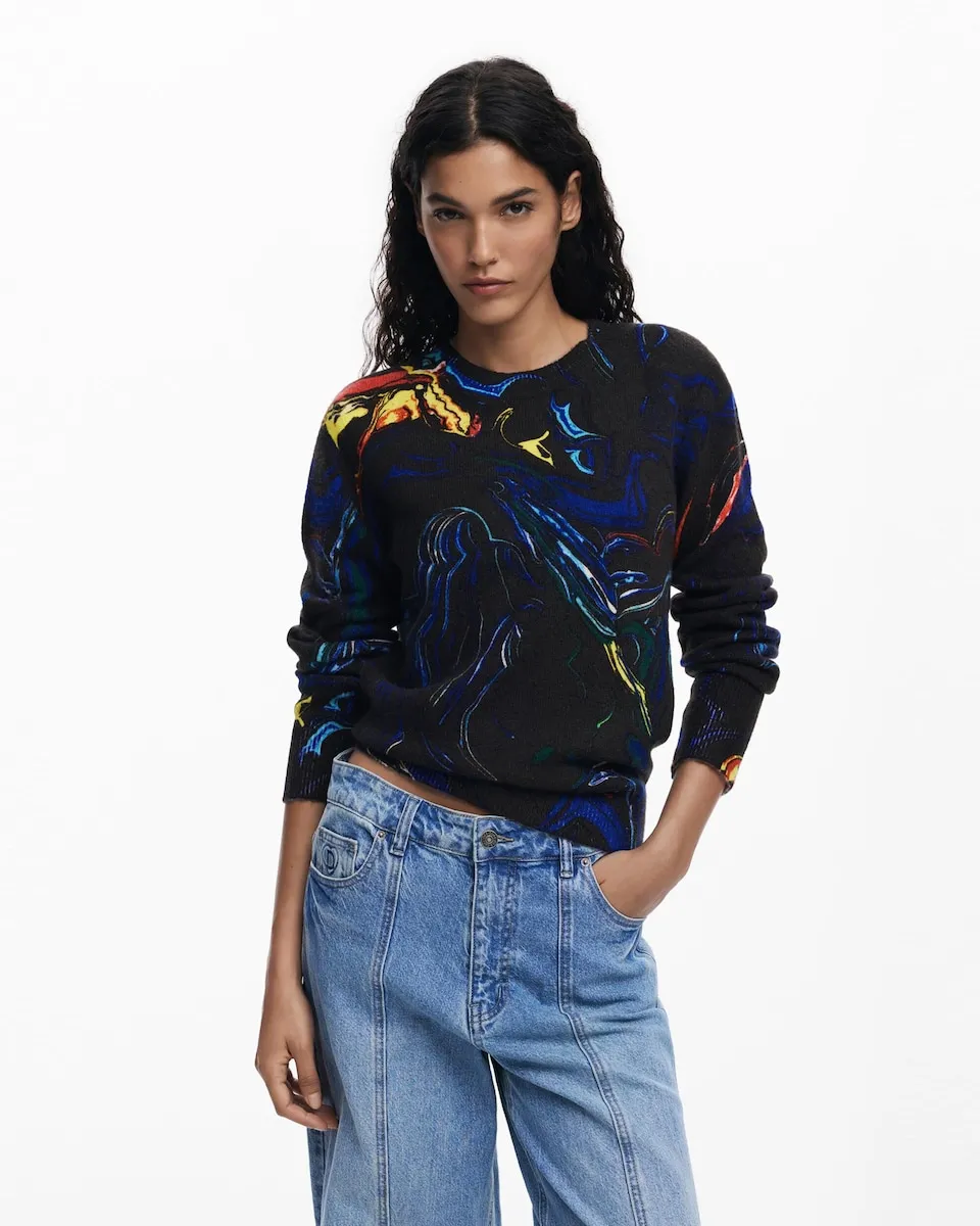 Женский джемпер от Кристиана Лакруа Desigual, черный
Женский джемпер от Кристиана Лакруа Desigual, черный