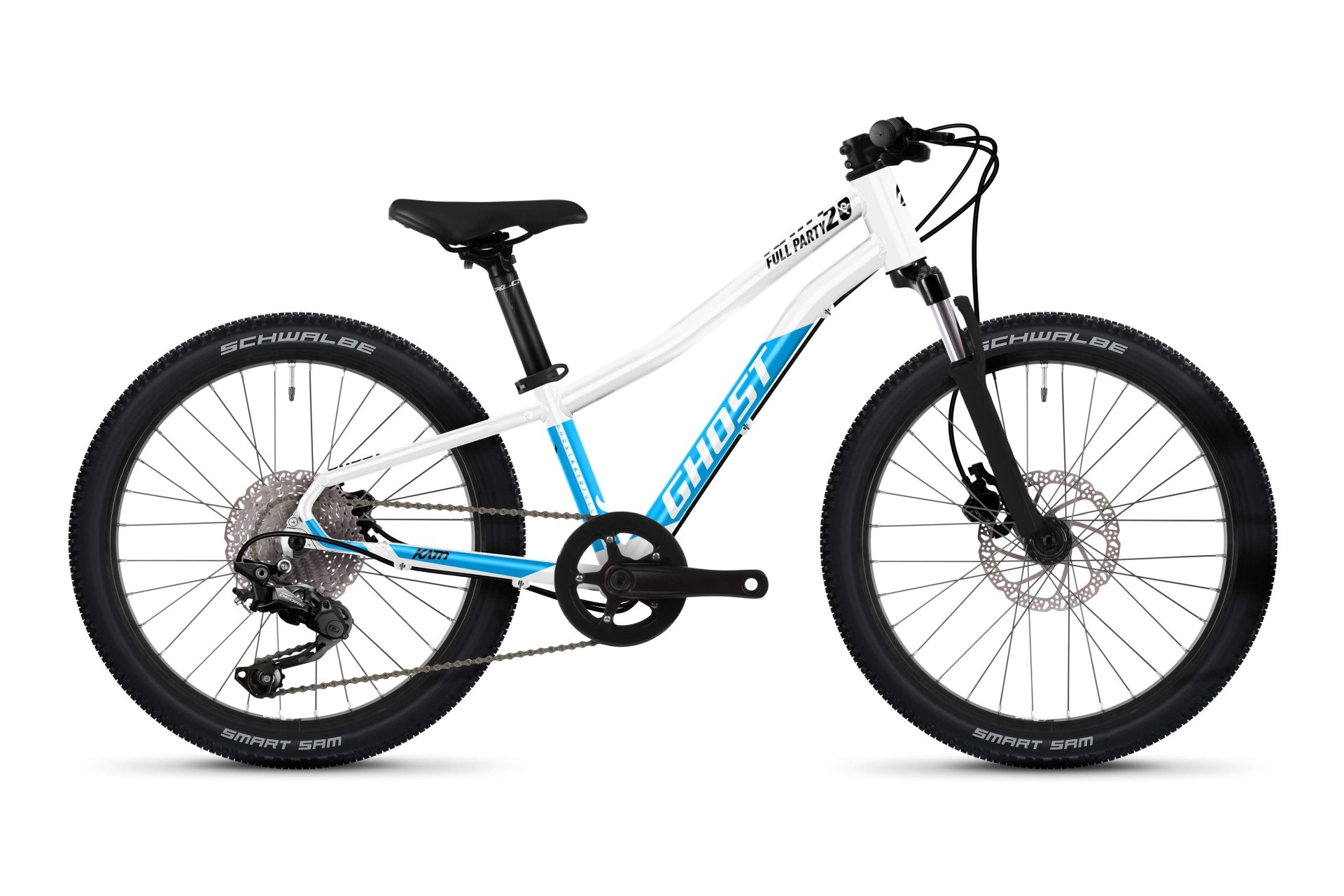Горный велосипед Ghost Kato 20 Full Party - 20 дюймов - Diamant - 2025, цвет Weiß|pearl white/bright blue - glossy
Горный велосипед Ghost Kato 20 Full Party - 20 дюймов - Diamant - 2025, цвет Weiß|pearl white/bright blue - glossy
