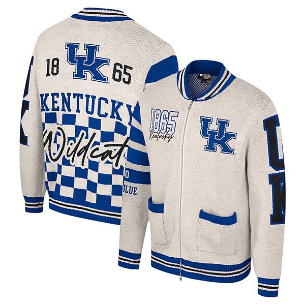 Женский свитер с полной застежкой-молнией cream kentucky wildcats jacquard Colosseum
Женский свитер с полной застежкой-молнией cream kentucky wildcats jacquard Colosseum