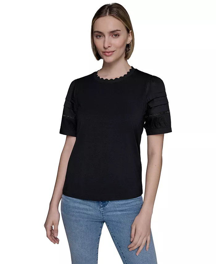 Женский топ с логотипом KARL LAGERFELD PARIS, черный
Женский топ с логотипом KARL LAGERFELD PARIS, черный